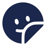 Sticker Smile Circle SVG Icon